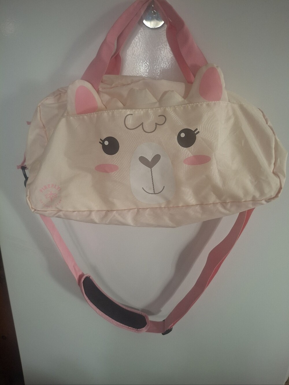 Kids Pink Llama Character Shoulder Bag